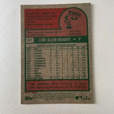 2024 Topps Heritage #61 Luke Warver