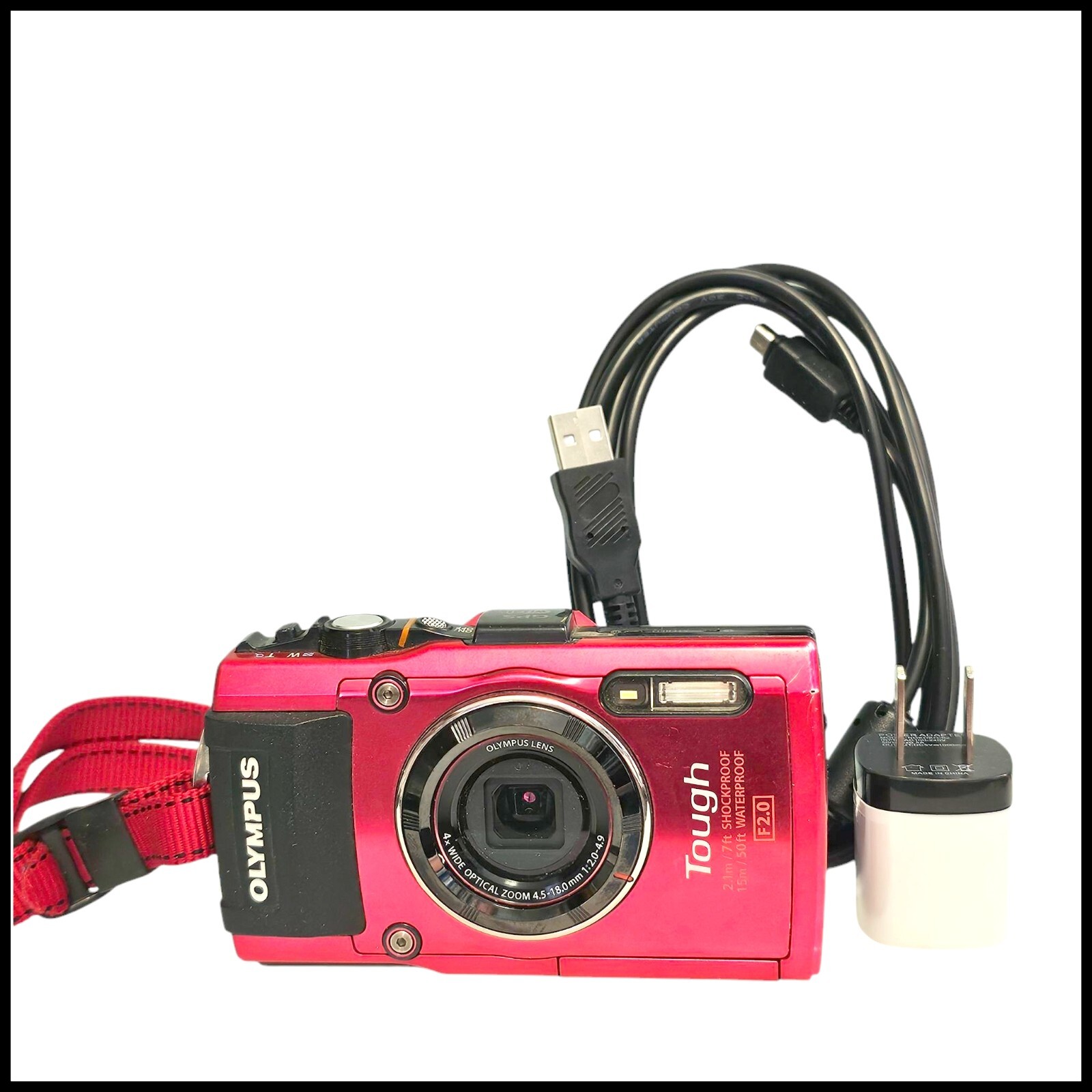 OLYMPUS デジタルカメラ STYLUS TG-4 Tough レッド 1600万画素CMOS F2.0 15m 防水 100kgf耐荷重 GPS+電子コンパス&amp;内蔵Wi-Fi TG-4 RED qqffhab Amazon | OLYMPUS デジタルカメラ STYLUS TG-4 Tough レッド