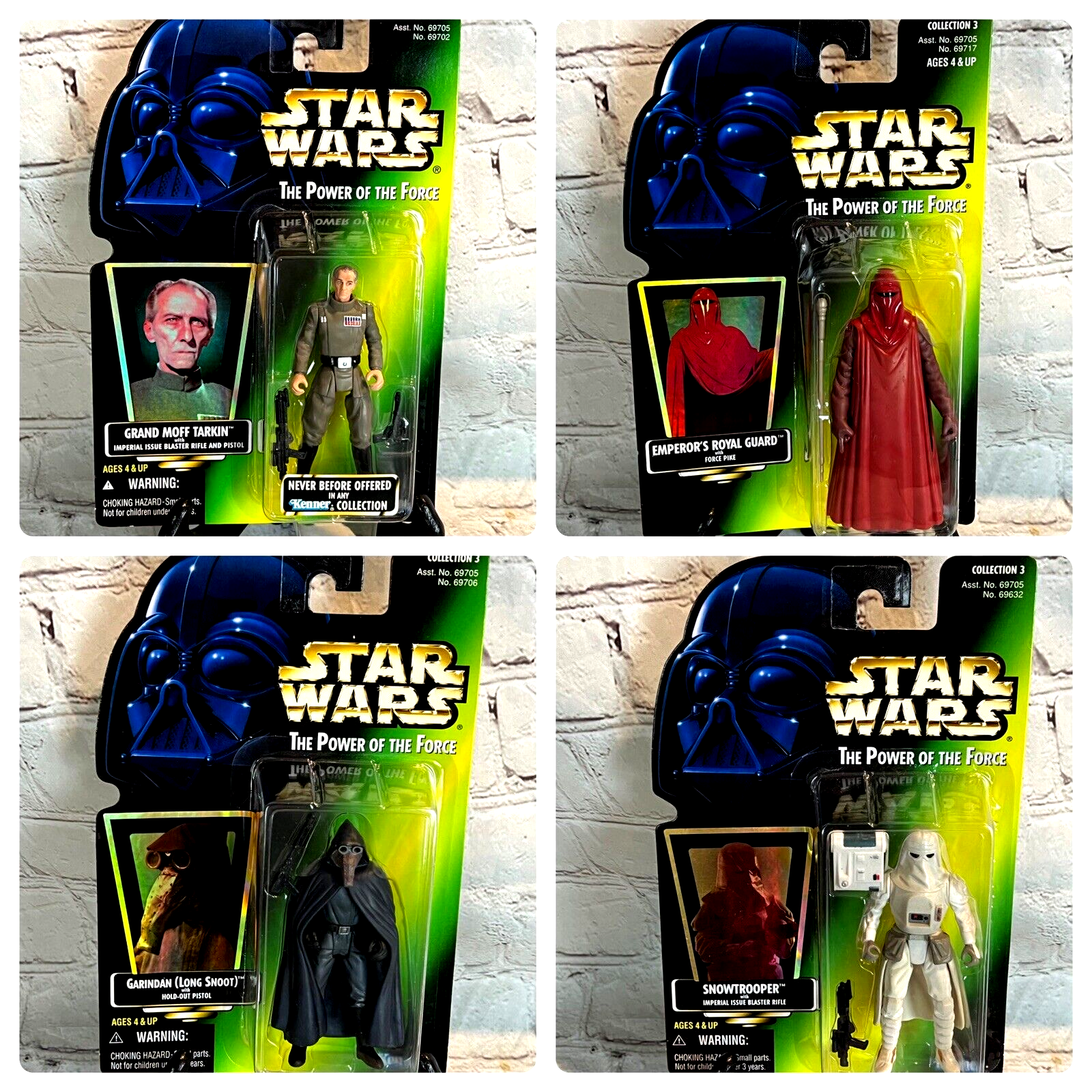 90's Kenner Star Wars Power Of The Force Lot Of 4 Action 90's Kenner Star Wars Power Of The Force Lot Of 4 Action