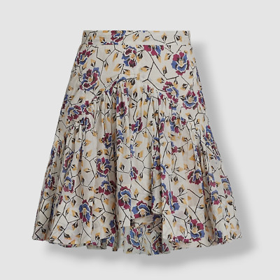 $380 Isabel Marant Étoile Women's White Mini Skirt Size FR 38/ US 6
