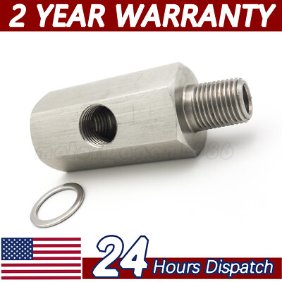 1/8'' BSPT Oil Pressure Sensor Tee to NPT Adapter Turbo For Volkswagen Audi
