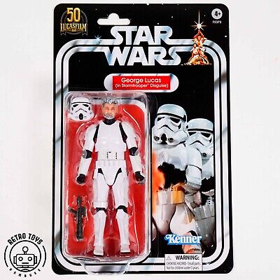 George Lucas IN Storm Trooper Disguise Star Wars The Black Series Vintage Nip