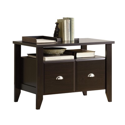 Sauder Shoal Creek 1 Drawer Utility Stand Jamocha Wood Finish