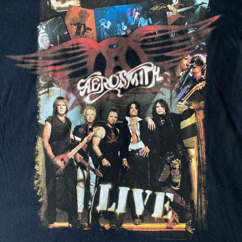 Aerosmith Live Rockin The Joint 05 06 Official Concert Tour T Shirt Black XL A2