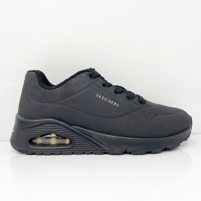 

Skechers Womens Uno Stand on Air 73690W Черная повседневная обувь Кроссовки Размер 8, Черный, Uno Stand on Air