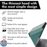 Philbert Danish Design 4-in-1 Laptop Sun Shade - Slim Hood Screen Shade, Privacy Screen, Heat Protection, and Contrast Enhancement - Universal, Foldable, and Lightweight - Fits 15