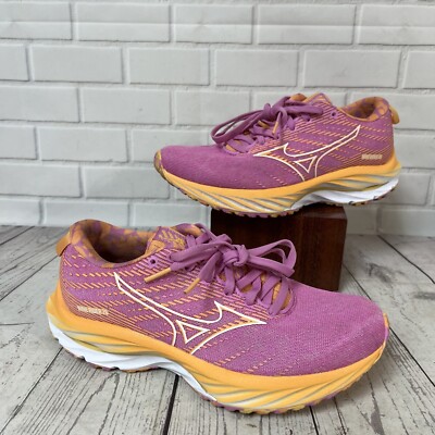Mizuno x ROXY Women Size 6 Wave Rider 26 Run Shoes Orange Pink Cyclamen New