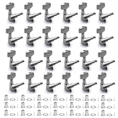 R Guitar String Inline Tuning Pegs Locking Tuners Keys Machine Heads Chrome