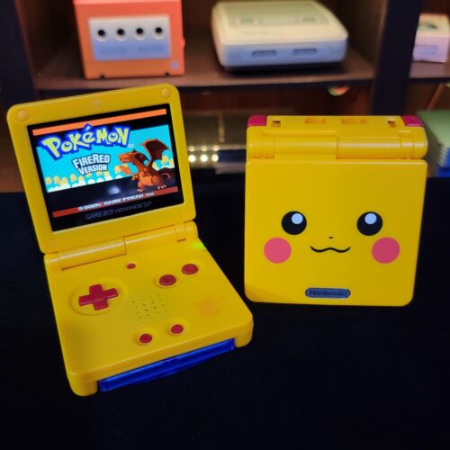 Pikachu Edition Pokemon Yellow Game Boy Advance SP GBA Pikachu Edition Pokemon Yellow Game Boy Advance SP GBA
