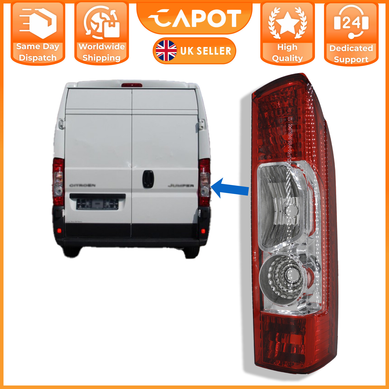 Right Tail Light 1365777080 1366455080 1606664180 6351CL 6351LF 6350.Z2 8151LN