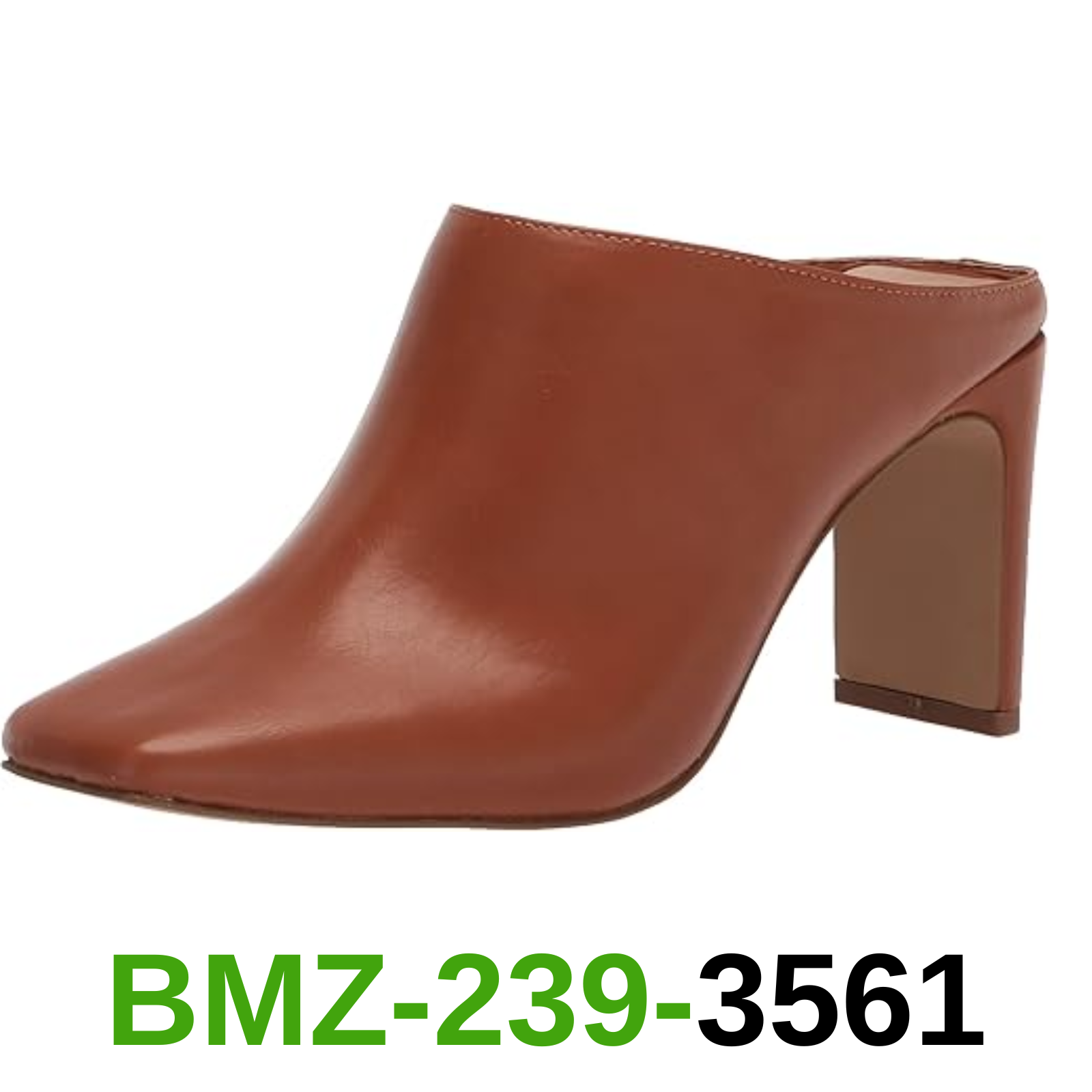 The Drop Women's Avena Square Toe Block Heel Mule, Cognac, 7