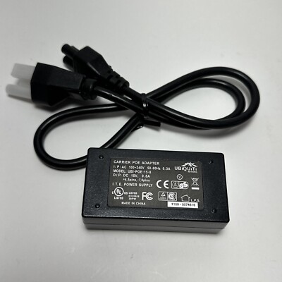 Ubiquiti Networks Carrier PoE Adapter UBI-POE-15-8 with cable