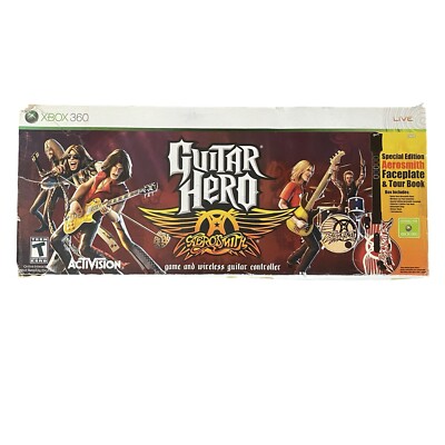 Guitar Hero Aerosmith World Tour (Xbox 360, 2008) Bundle Brand New Open Box