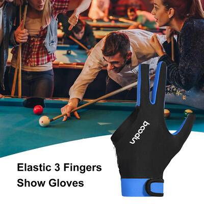 3 Fingers Billiard Gloves Left Hand Snooker Glove Pool Professional Glove