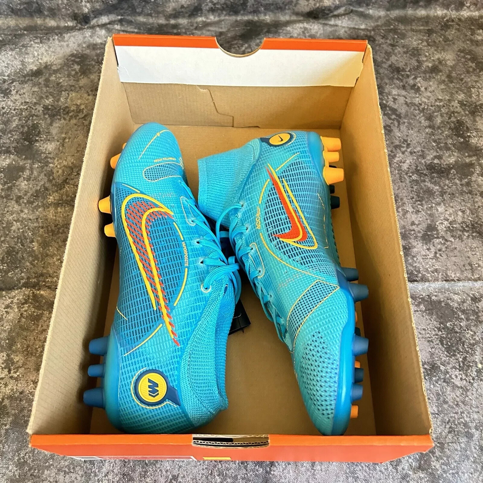 Pre-owned Nike Mercurial Superfly 8 Elite Ag Pro Soccer Chorine Blue Dj2841-485 Men's 9