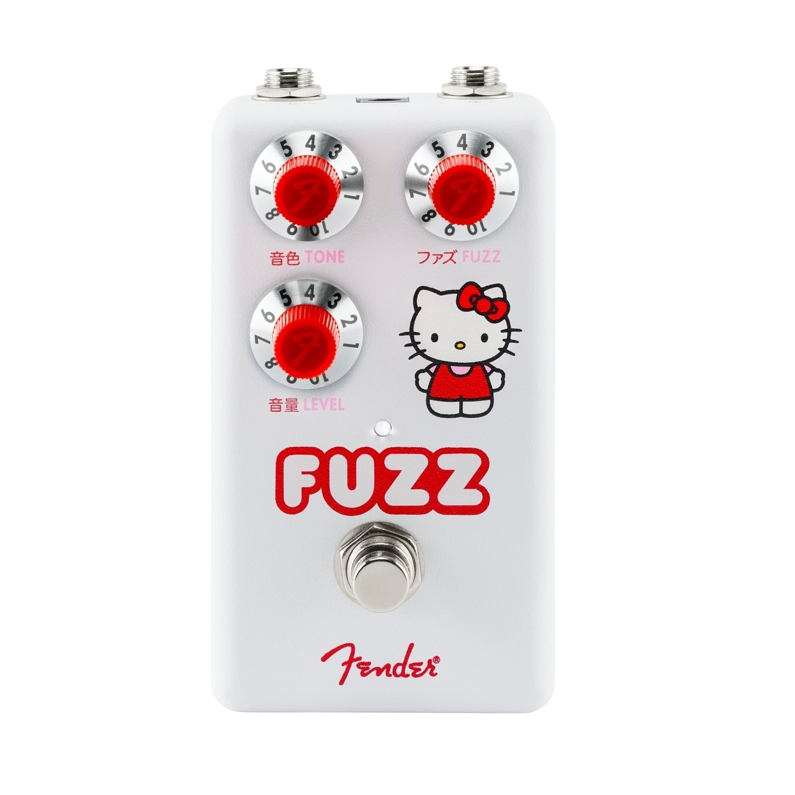 Fender Hello Kitty Fuzz Guitar Effects Pedal White Limited
