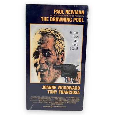 Paul Newman The Drowning Pool VHS Watermarked (1991 Release) FACTORY SEALED NOS