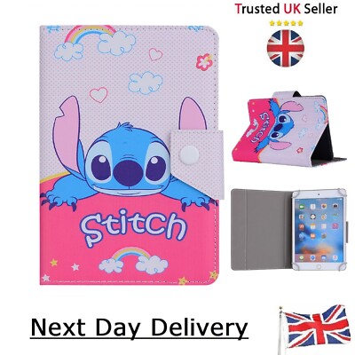 Stitch Lilo Pink Case for Samsung Galaxy Tab 3 4 A7 A8 A10 S6 E 7'' 8'' 10'' Cover