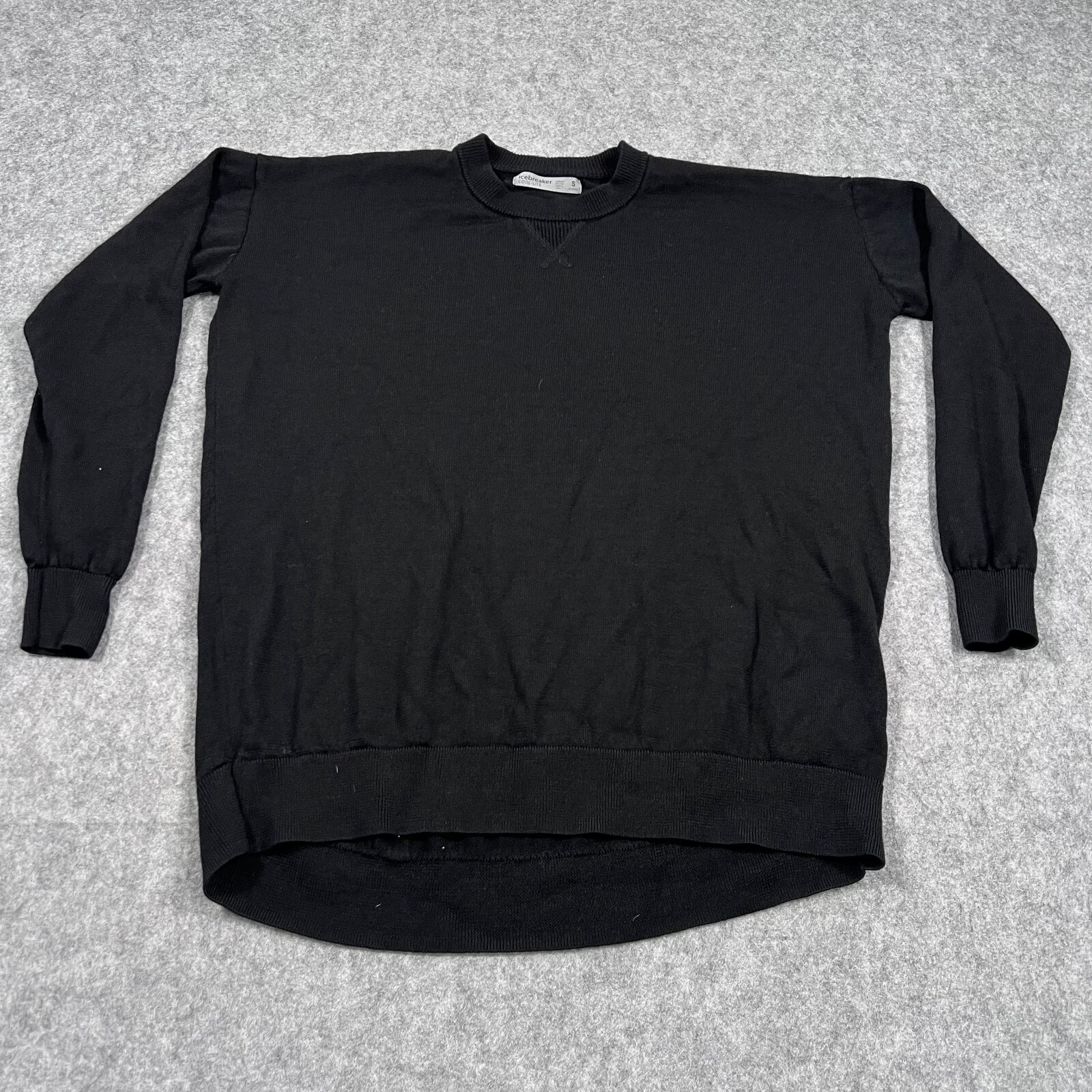 Icebreaker Merino Wool Cool-Lite Black Nova Crew Neck