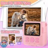 ESOXOFFORE Instant Print Camera for Kids, Christmas Birthday Gifts Girls Boys Age 3-12, HD Digital Video Cameras Toddler, Portable Toy 3 4 5 6 7 8 9 10 Year Old Girl with 32GB SD Card-Pink