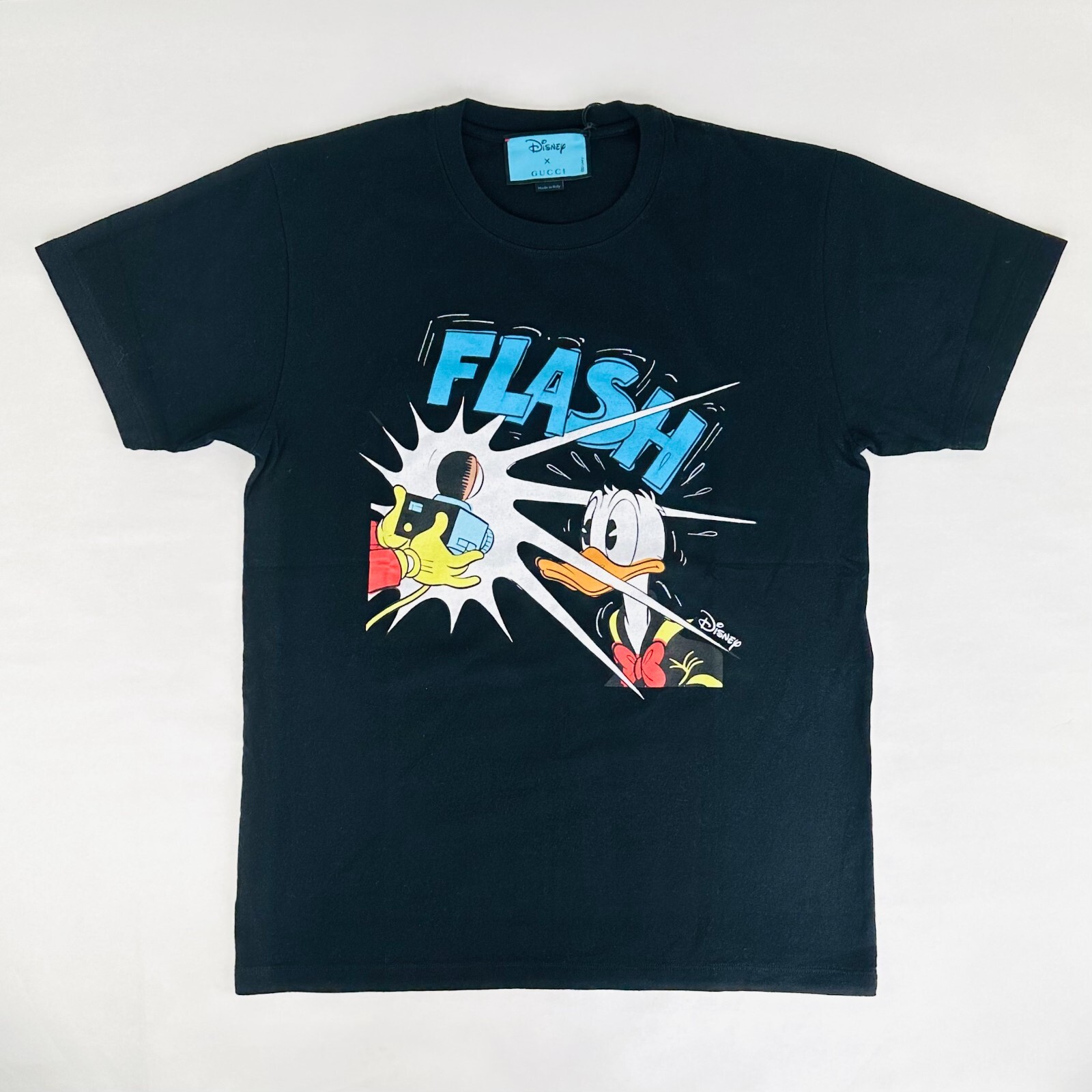 Gucci x Disney Donald Duck Mens Black Heavy Cotton Oversized Gucci x Disney Donald Duck Mens Black Heavy Cotton Oversized