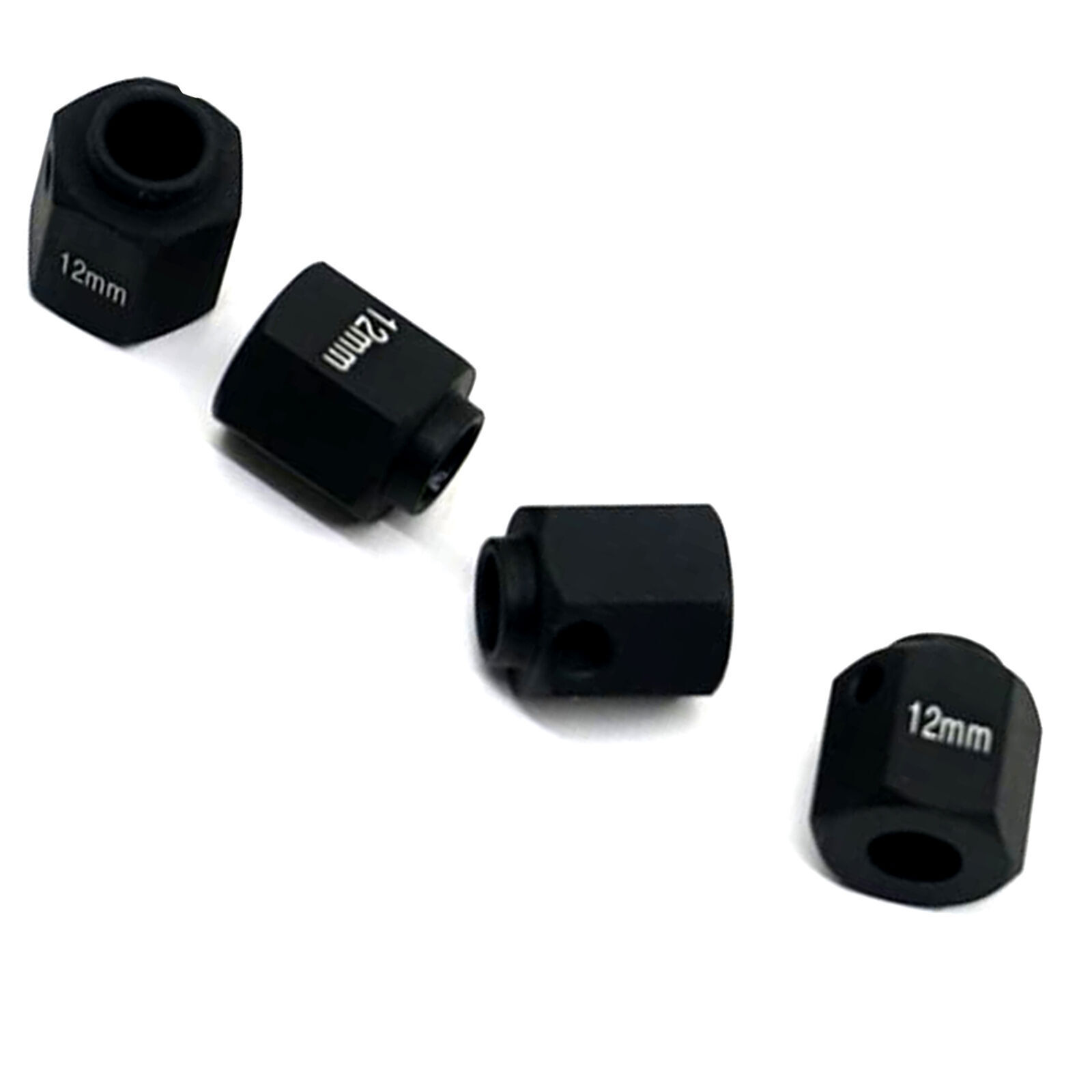 12Mm Hex Wheel Hubs Wheel Spacer For Traxxas Trx-4 1/10 Rc Crawler Car Black