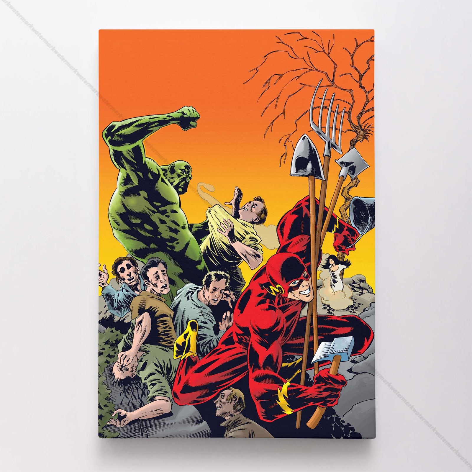 Flash Poster Canvas DC Justice League Comic Book Cover Art Print #7513