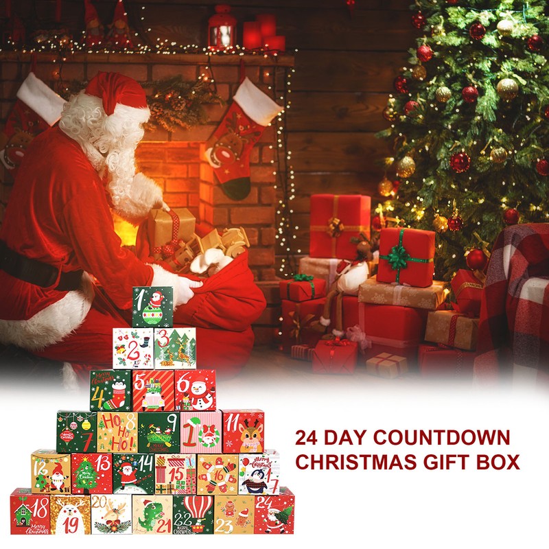 24 Days DIY Advent Calendar Boxes | Paper Advent Countdown Gift Boxes