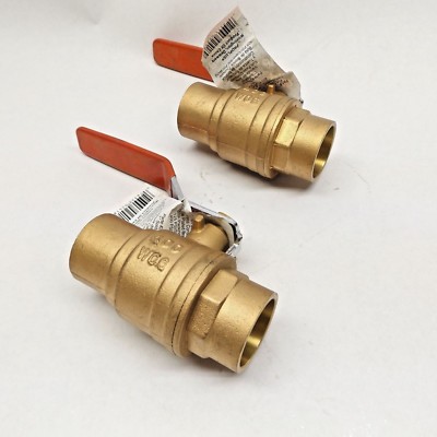 Lot of 2 Proplus 252025 Full Port Ball Valve 1  Sweat