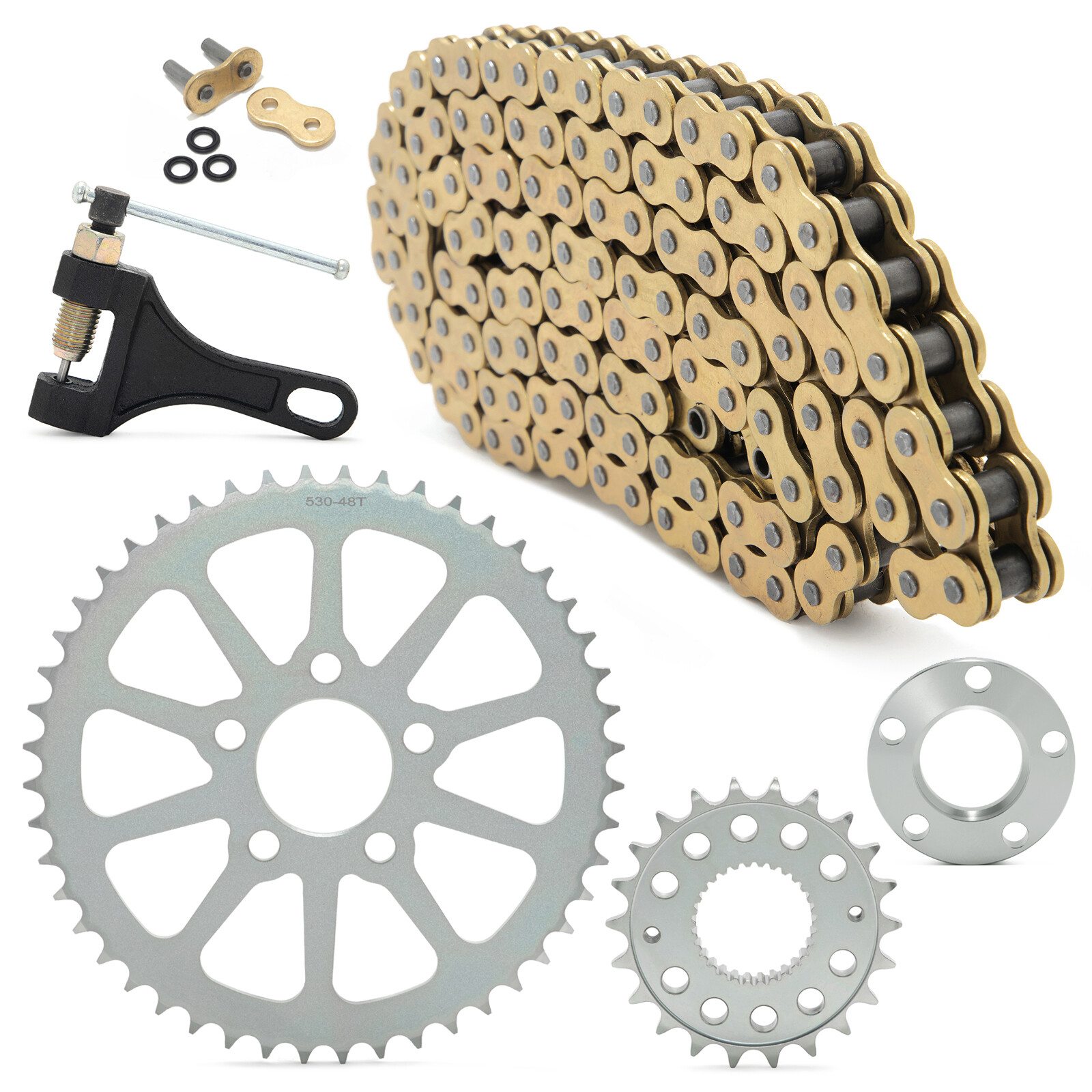 22T 48T Chain Drive Sprocket Conversion Kit for Harley Softail