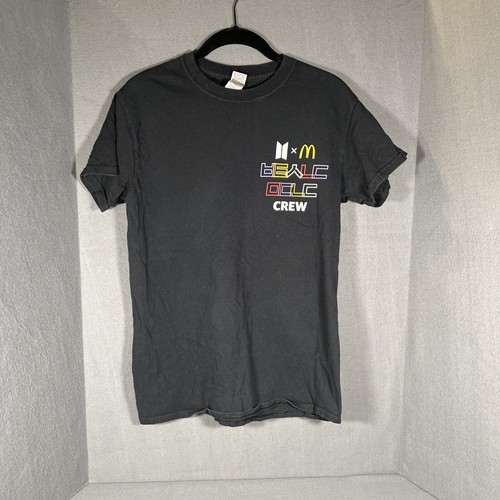 【VINTAGE】BTS x Mcdonald's Crew T-shirt McDonald's x BTS Crew T-Shirt Mens Size: Small | eBay