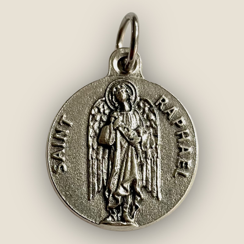 MÃDaille Archange St RaphaÃL MÃTal 18mmÃ/ Medal Archangel St Raphael Metal 18mmÃ