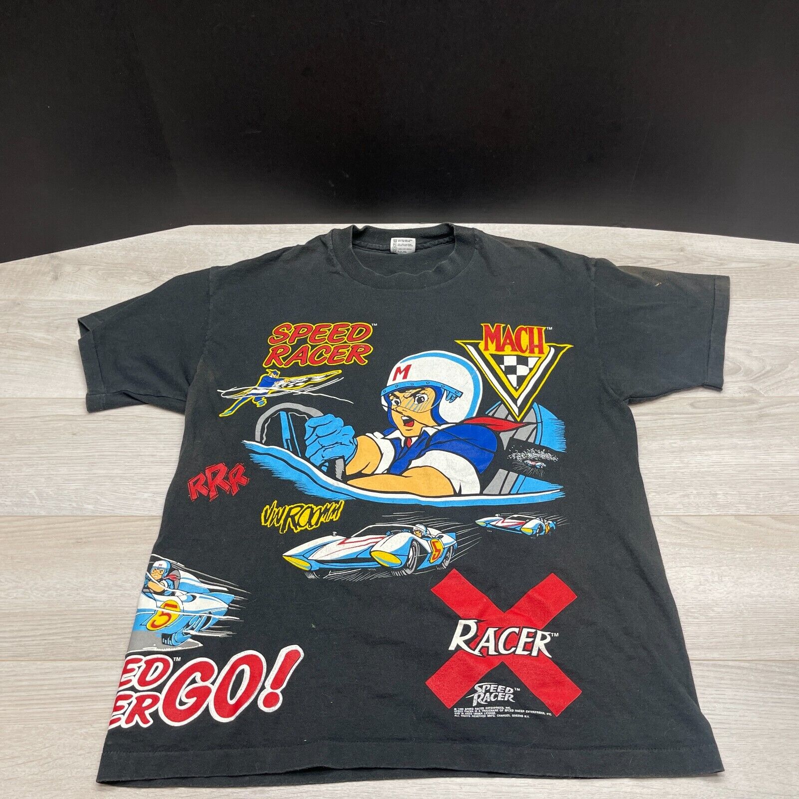 Vintage Speed Racer 1992 All Over Print Men's T Shirt/100 Vintage Speed Racer 1992 All Over Print Men's T Shirt/100