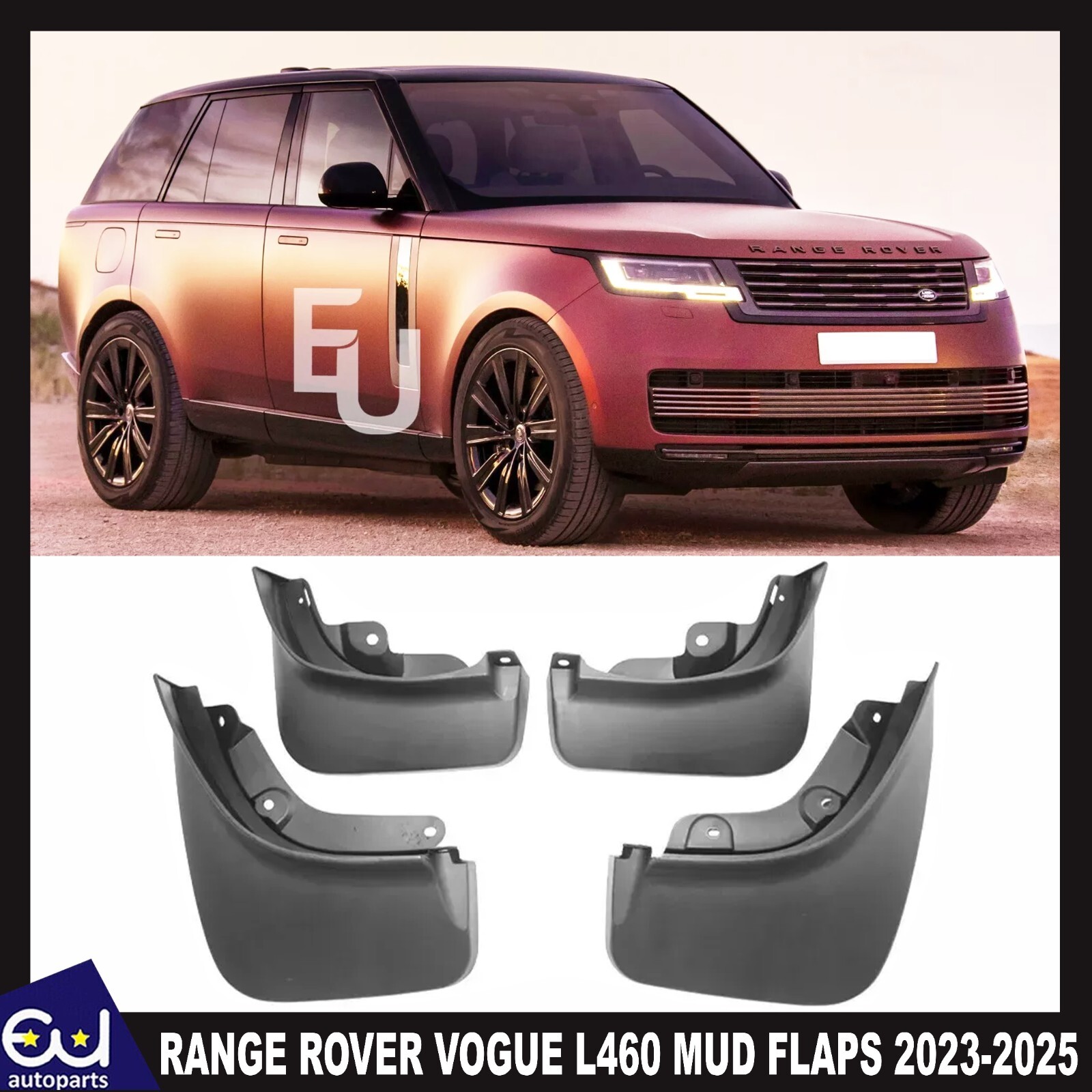 FRONT REAR FLAPS FOR LR RANGE ROVER VOGUE L460 MUDGUARD TIRE SPLASH 4PCS SET 23+