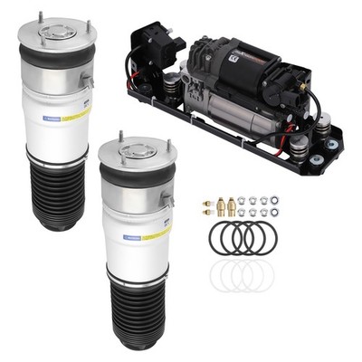 2X Luftfeder Hinten + Kompressor + Ventilblock For BMW 7er F01, F02, F03, F04