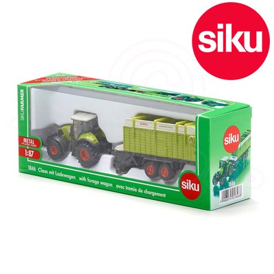 Siku No 1846 1:87 Claas Axion 850 Traktor mit Quantum 5700 Lkw Druckguss Toy