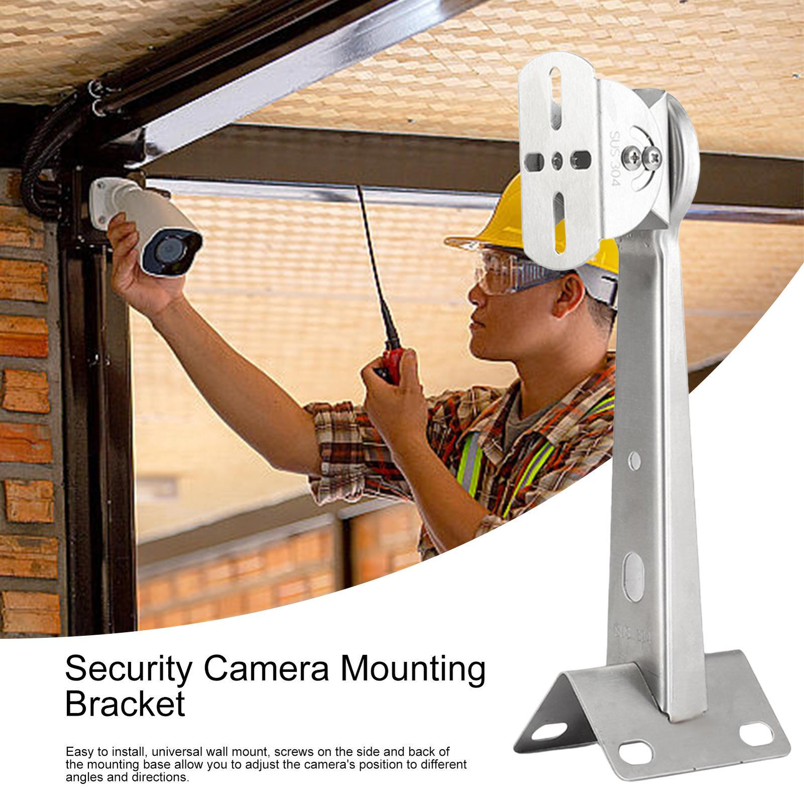 Security Camera Mounting Bracket Stainless Steel Mount Pole