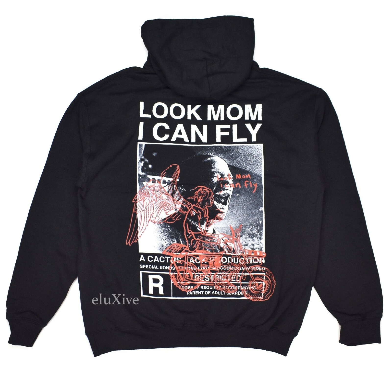 NEW Travis Scott Look Mom I Can Fly Cactus Jack Graphic Hoodie Blk M L  AUTHENTIC | eBay