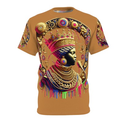 Light Brown King Currency Great House (Para)Unisex Cut & Sew Tee (AOP)
