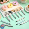 Cholemy Pens Bulk Retractable Ballpoint Pens Colorful Black Ink Gift for Party Favors Holiday School Supplies Office Guests Giveaways Gift Bag Stuffers(96 Pcs,Tea Party)