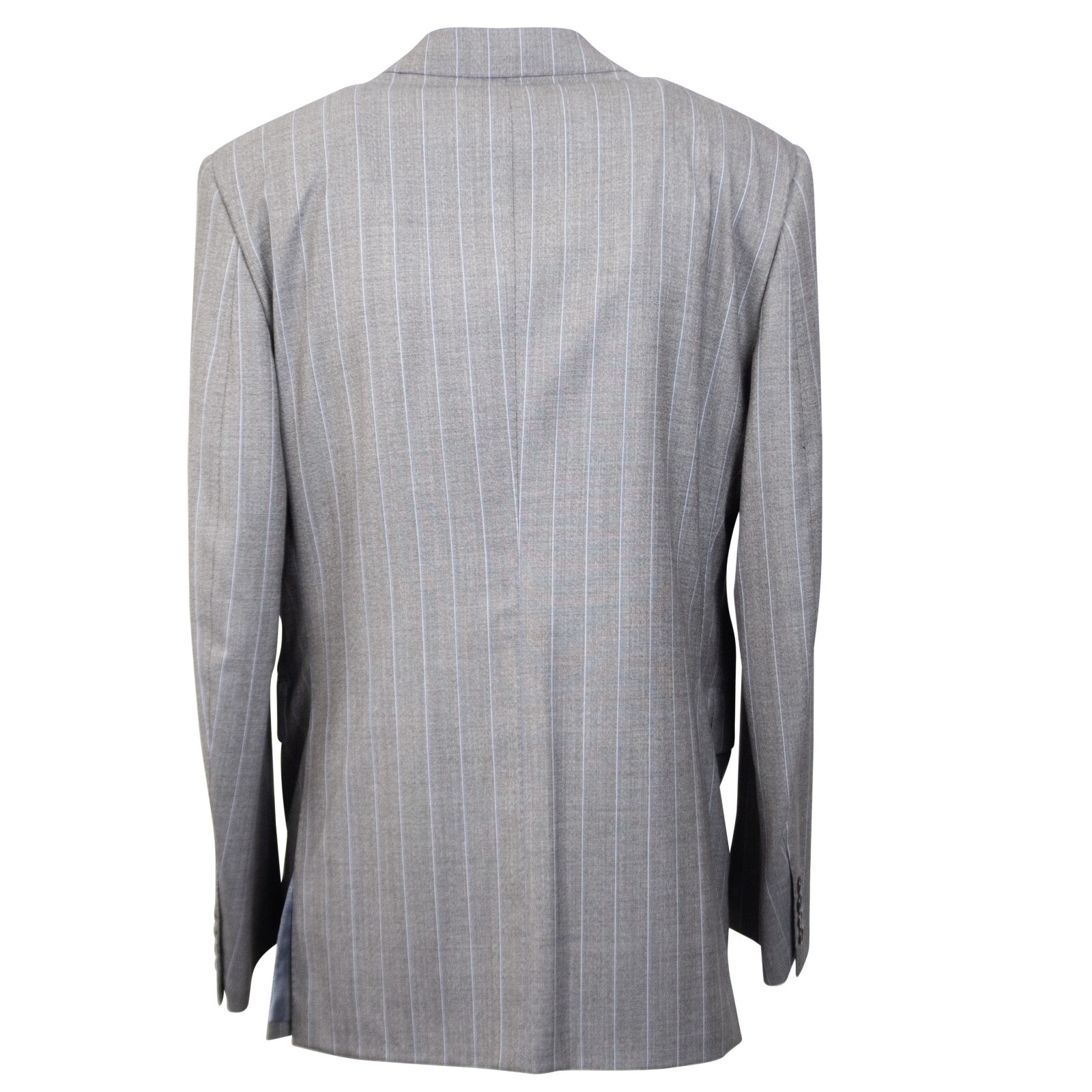 Pre-owned Caruso Light Grey Wool Double Breasted Blazer Size 50 $1395 In Gray