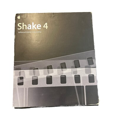 Apple Shake 4 Advanced Digital Compositing RETAIL MA434Z/A w/ 2 Serial Numbers