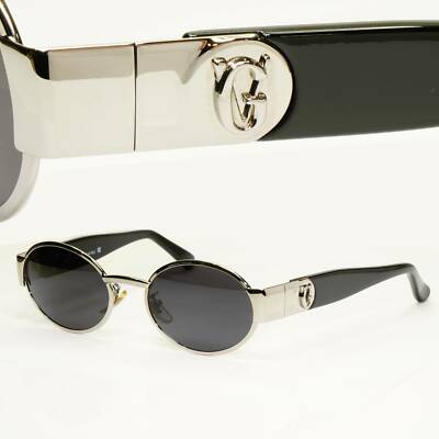 Gianni Versace 1996 Sunglasses Vintage Unisex Silver Metal