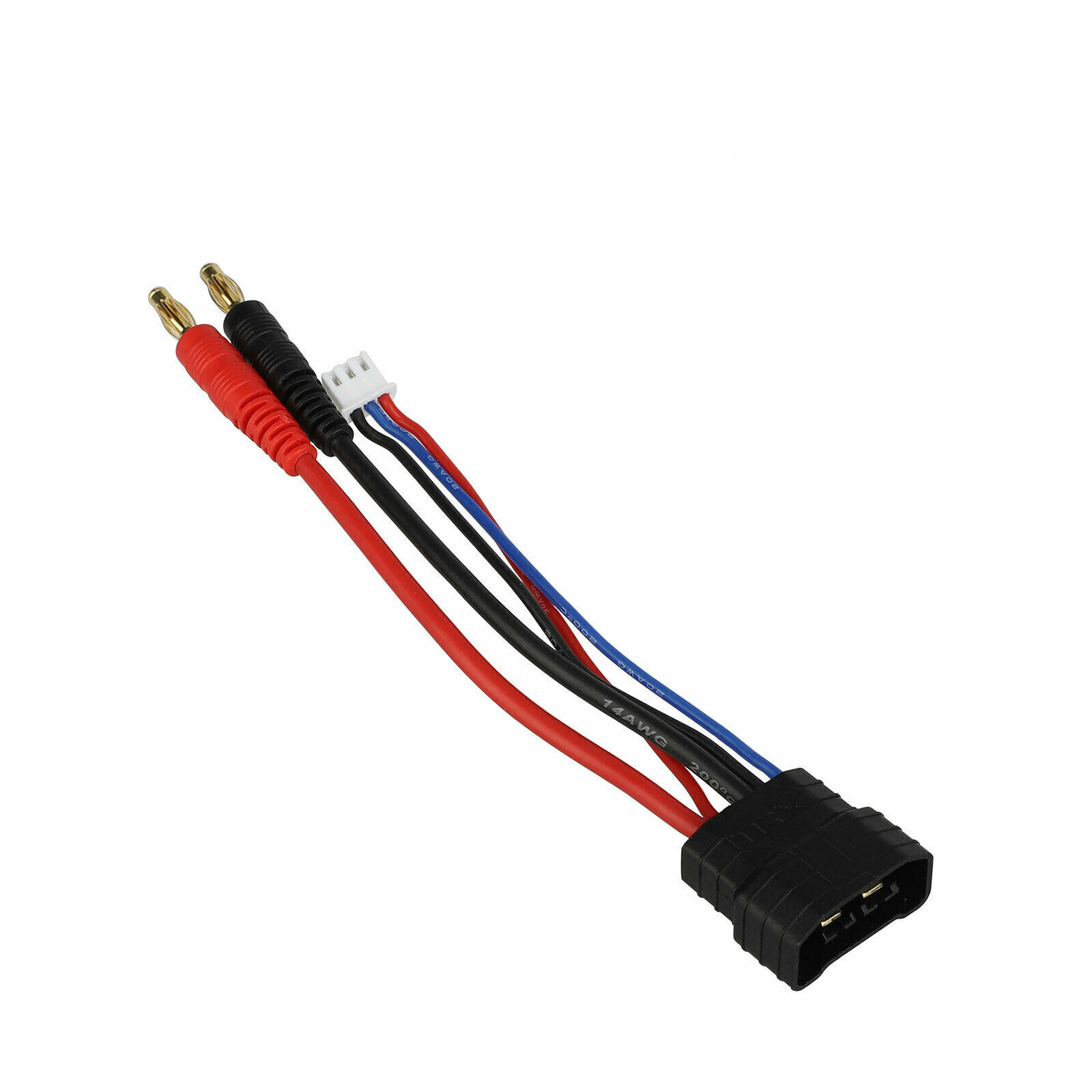 4S/3S/2S RC Car Lipo Battery Bullets Connector Cable Adapter for Traxxas TRX 1/8