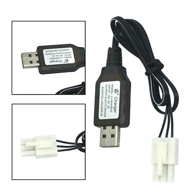 2S LiFe 6.4V 600mA USB Charger EL4.5-3P Plug P-TO-R for RC Cars Trucks Speedboat