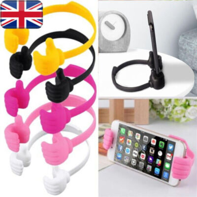 Thumbs Up Mobile Cell Phone Holder Lazy Bed Desktop Mount Stand