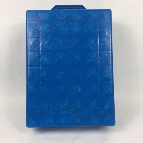 HOT WHEELS Mattel 48 Car Carry Case VTG 1999 Style 20020 Toy Storage Blue