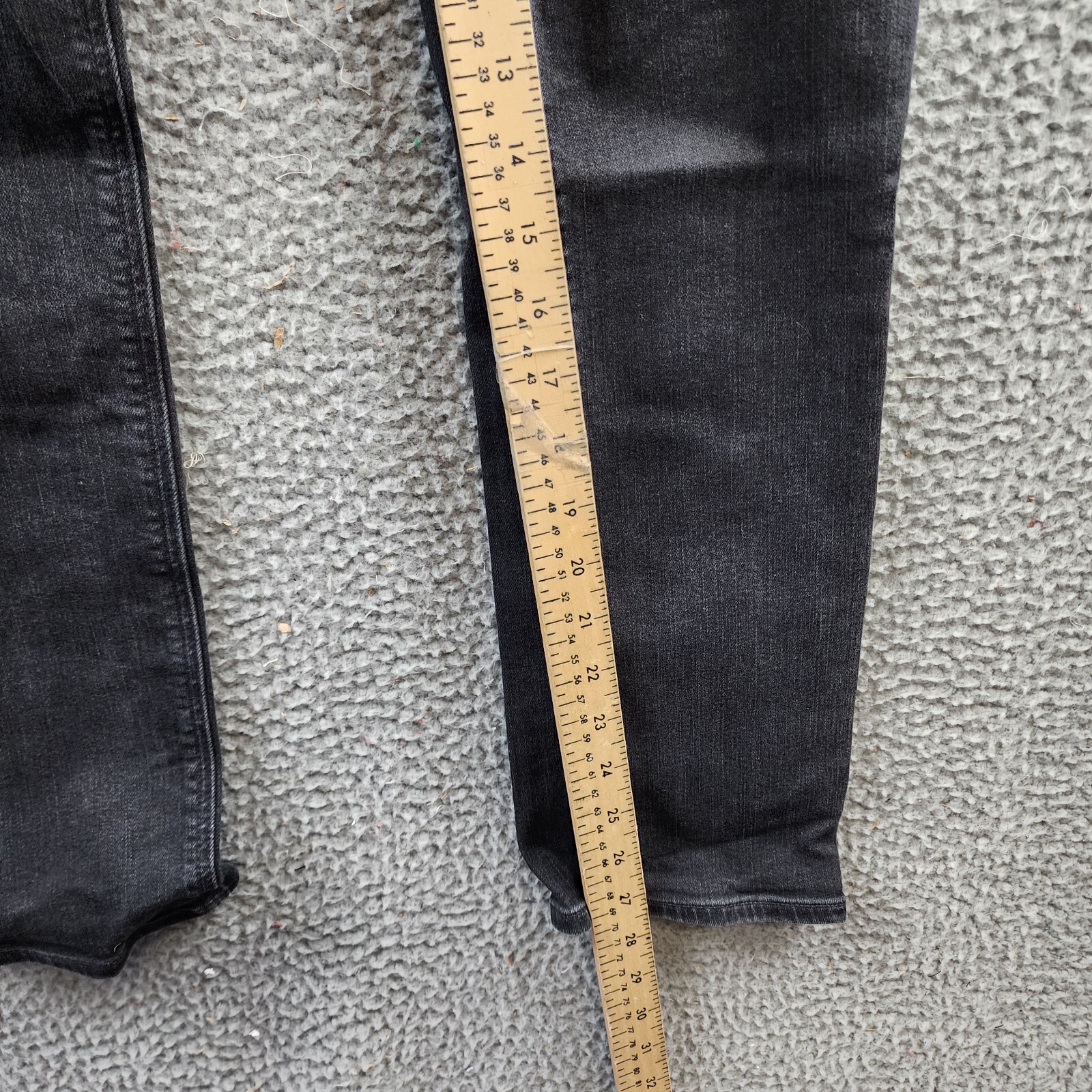 PAIGE Edgemont High Rise Ankle Straight Jeans Women's 27 Scorpio Zip Pockets - Picture 8 of 16