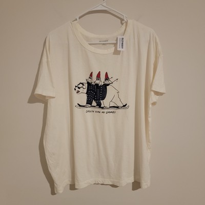 Old Navy Christmas Graphic Shirt New Size XL Fun Holiday Polar Bear The Easy Tee