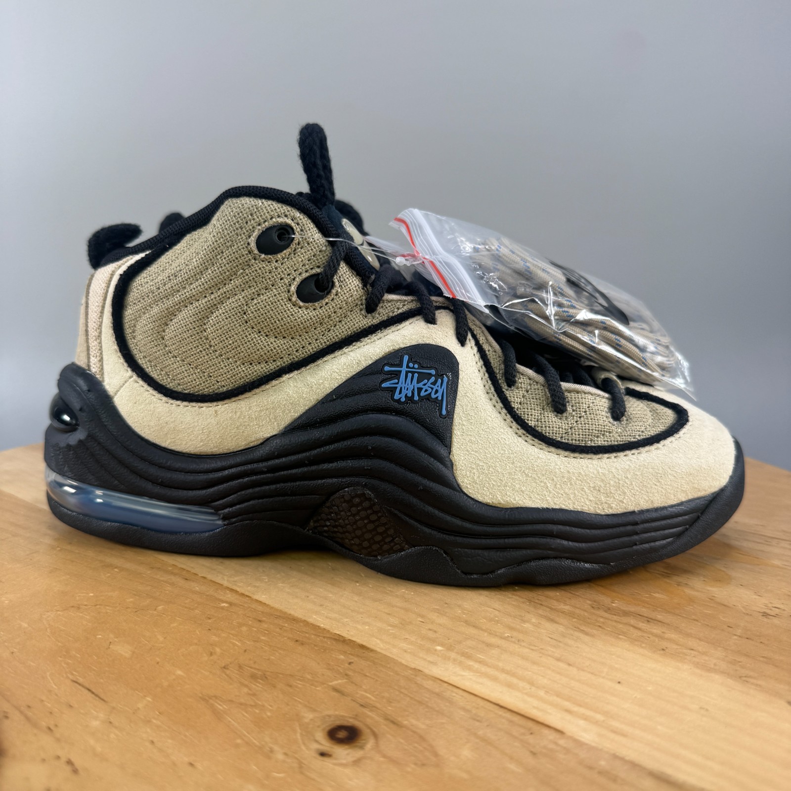 靴 Stussy Nike Air Penny 2 Rattan Limestone Stussy x Nike Air Penny 2 Rattan DX6934-200 Release Date | SBD
